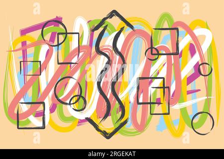 up down arrows opposite direction symbol colorful wallpaper background vector Stock Vector