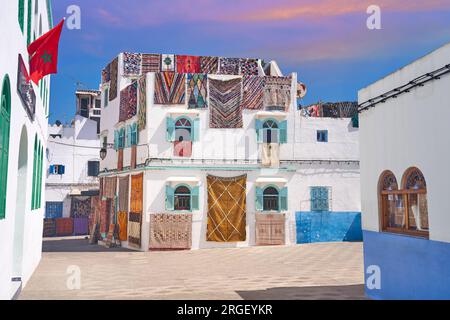 Medina of Asilah, Morocco, Africa Stock Photo