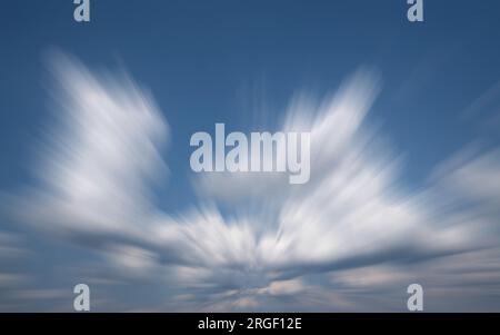 Low angle view to sky with clouds Stock Photo