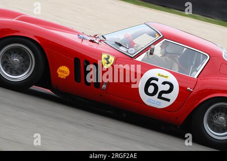 Scarperia, Mugello 5 march 2008: unknown driving Ferrari 250 GTO year 1960 during practice at Mugello Circuit. Italy Stock Photo