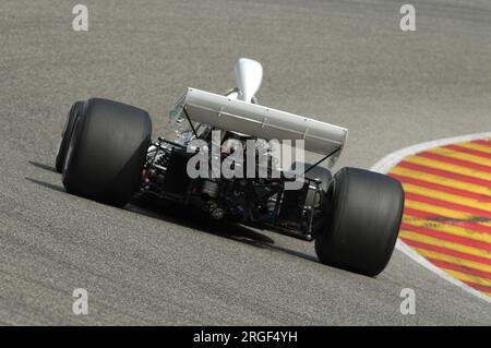 Mugello Circuit 1 April 2007: Classic F1 Car 1972 McLaren M19C ex Denny Hulme at Mugello Circuit in Italy during Mugello Historic Festival. Stock Photo