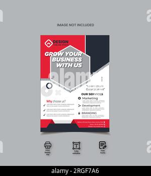 Corporate Modern Business Flyer Design Stock Vector