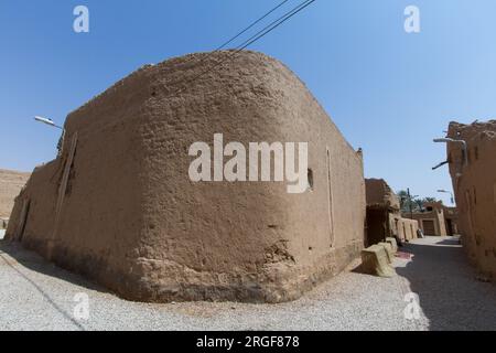 ruins of heritage arab village built of muds in riyadh in Saudi Arabia Stock Photo