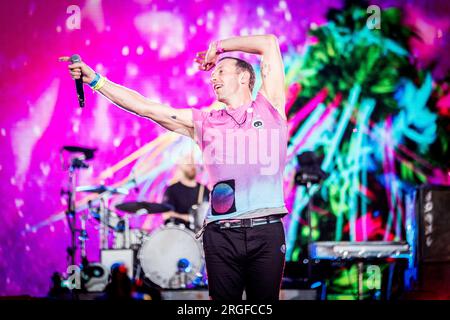 Copenhagen, Denmark. 03rd Aug, 2023. The English band Kokoroko performs a  live concert during the Danish music festival O Days 2023 in Copenhagen.  Credit: Gonzales Photo/Alamy Live News Stock Photo - Alamy