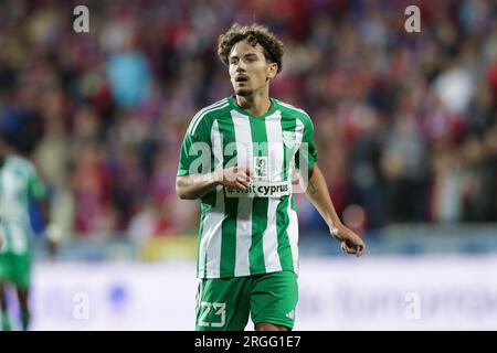 Karol Struski of Aris Limassol of seen during Eliminations UEFA ...