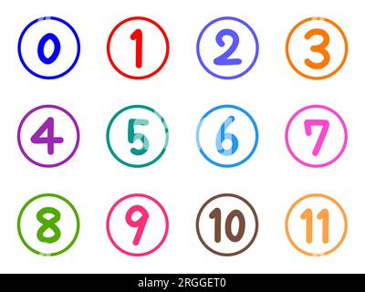 Icons Numbers 1, 2, 3 (one, Two, Three) Isolated On White Background, Three-dimensional  Rendering Stock Photo, Picture and Royalty Free Image. Image 38920335.