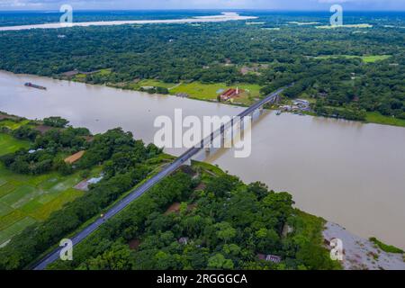 Shikarpur Robi Aerial view of the Major MA Jalil Bridge, popularly known as Shikarpur ...