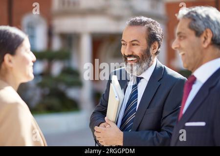 Business colleagues talking Stock Photo