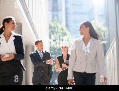 Businesspeople on construction site Stock Photo