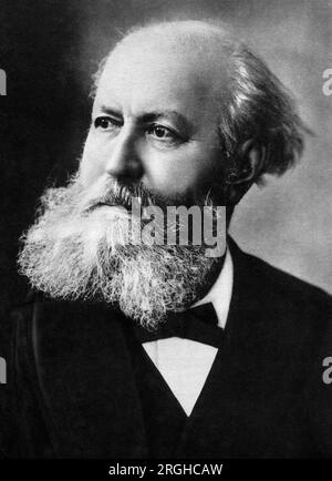 Charles Francois Gounod (1818-1893), French Composer, head and shoulders Portrait, Unidentified Artist, 1890 Stock Photo