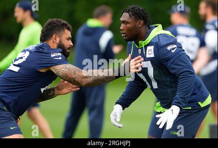 Seattle Seahawks offensive tackle Abraham Lucas (72) blocks during an NFL  football game against the San Francisco 49ers, Sunday, Sept. 18, 2022, in  Santa Clara, Calif. (AP Photo/Scot Tucker Stock Photo - Alamy