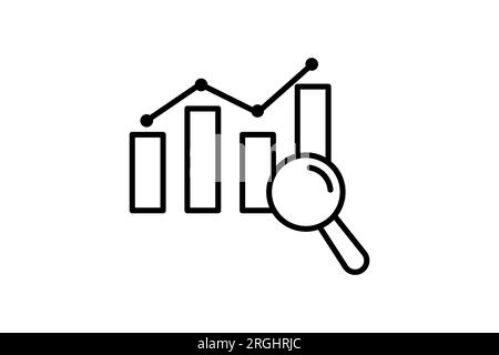 Inspection Icon. Icon related to survey. line icon style. Simple vector design editable Stock Vector