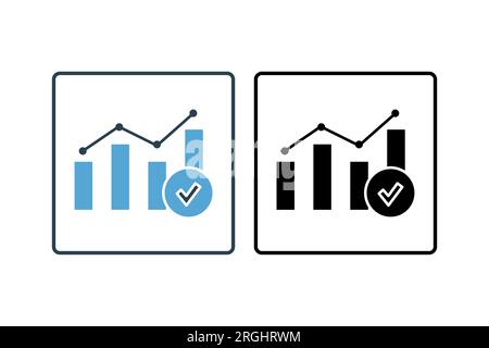 Survey Report Icon. Icon related to survey. solid icon style. Simple vector design editable Stock Vector