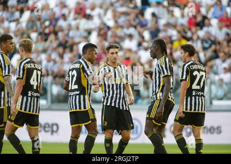 friendly football match - Juventus FC vs Juventus U23 Next Gen Samuel  Iling-Junior of Juventus and