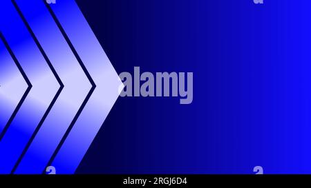 Glowing piercing triangle outlines over dark blue gradient background Stock Vector