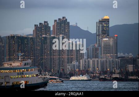 Langham Place and Cordis hotel, Kowloon, Hong Kong, China. Stock Photo