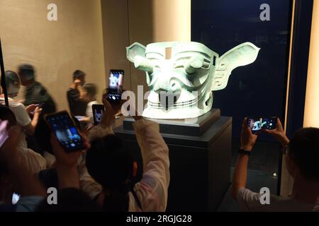 People Visit The New Sanxingdui Museum In Guanghan City, Southwest 