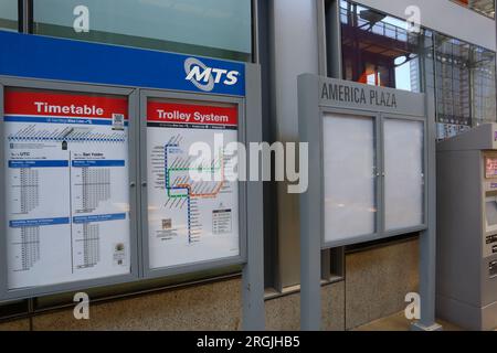 SAN DIEGO, California: San Diego MTS Metropolitan Transit System, Informations Stock Photo