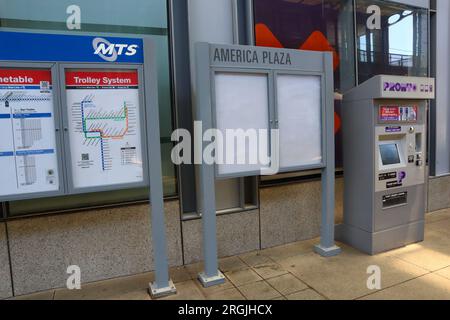 SAN DIEGO, California: San Diego MTS Metropolitan Transit System, Informations Stock Photo