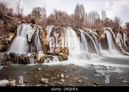 Muradiye Waterfall in Muradiye District. Van, Turkey. Stock Photo