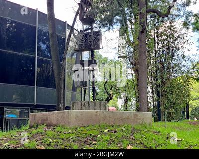 Mexico City, Mexico - August 2, 2023: Sculptures at the Museo de Arte Moderno (MAM) cultural venue dedicated to Mexican art Stock Photo