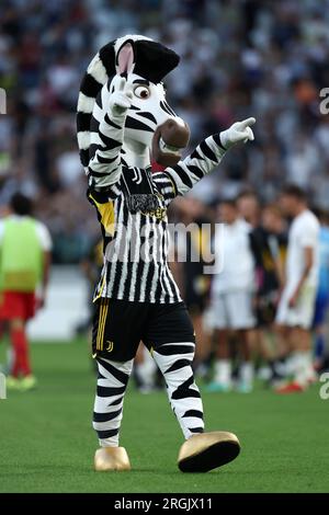 Turin, Italy. 09th Aug, 2023. Fabio Miretti of Juventus during the  pre-season test match between Juventus Fc and Juventus NextGen U23 on 09  August 2023 at Juventus Stadium, Turin, taly. Photo Nderim