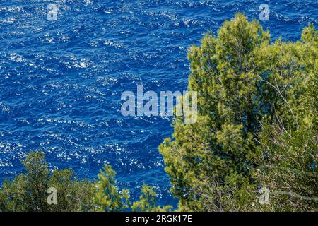 Photo shows seaside scenery of Gradina Bay on the west of the island of Korcula in Croatia on July 27, 2023. There is a 7000 year old archaeological site in the underwater part of Gradina Bay.  Photo: Zvonimir Barisin/PIXSELL Stock Photo