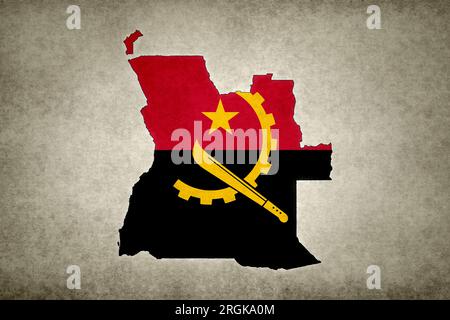 An old map of Angola on an antique globe Stock Photo - Alamy