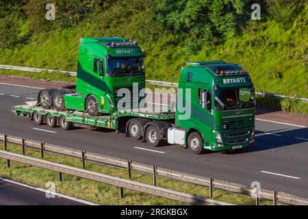 Bryants Transport Ltd, Road Haulage Services Volvo FH HGV articulated trailer; Stock Photo