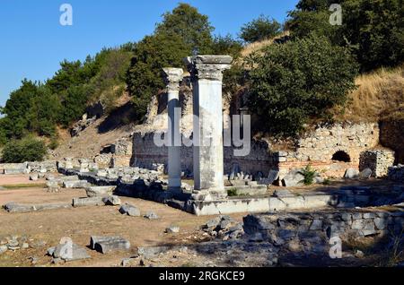 Greece, archaeological area of ancient Philippi a UNESCO World heritage site Stock Photo