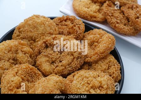 Anarsa which is an authentic sweet snack especially made in the festive season like Diwali in Maharashtra, it is also made in Marathi cultured adhik m Stock Photo