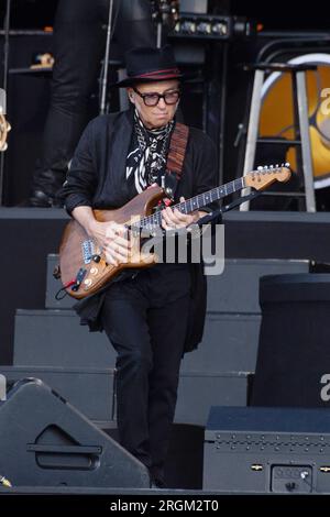 London, UK. 06 Jul, 2023. Pictured: Nils Lofgren performing at BST Hyde Park. Credit: Justin Ng/Alamy Stock Photo