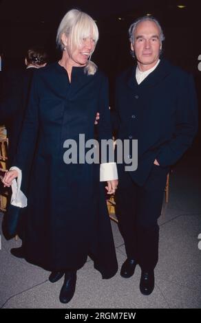 **FILE PHOTO** Brice Marden Has Passed Away. Brice Marden and wife Helen Marden attend the opening of 'Clemente' at the Solomon R. Guggenheim Museum in New York City on October 6, 1999 Photo Credit: Henry McGee/MediaPunch Stock Photo