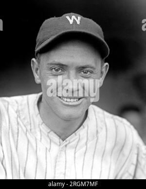 1925 Washington Senators: Catcher Bennie Tate Stock Photo