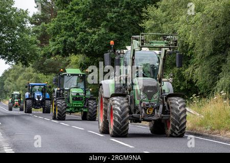 Agricultural machinery in Copythorne, New Forest National Park, Hampshire, England, U.K. Stock Photo