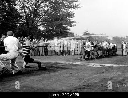 George Washington students playing Tug of War ca. 1926 Stock Photo