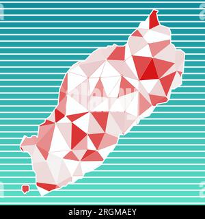 Itsukushima vector illustration. Itsukushima design on gradient stripes background. Trendy vector illustration. Stock Vector