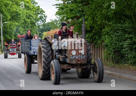 Agricultural machinery in Copythorne, New Forest National Park, Hampshire, England, U.K. Stock Photo