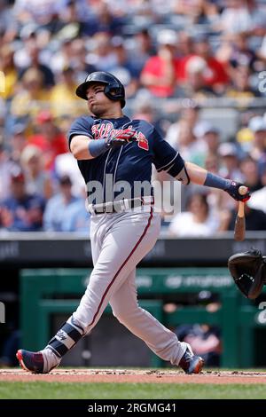 PITTSBURGH, PA - AUGUST 10: Atlanta Braves shortstop Orlando Arcia