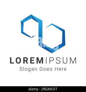Abstract Infinite Symbol Logo Design Tech Infinity Logotype Stock Vector