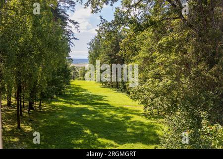 The territory the state memorial historical and natural museum-reserve Polenovo in Tula region Russia Stock Photo