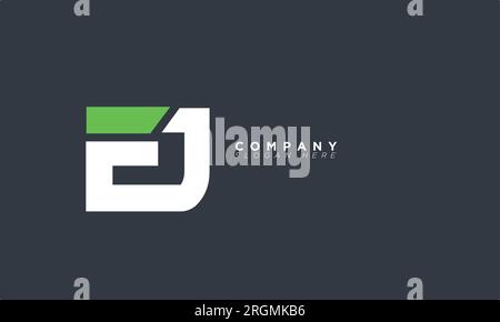 EJ Alphabet letters Initials Monogram logo Stock Vector