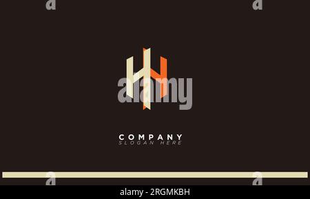 HH Alphabet letters Initials Monogram logo Stock Vector