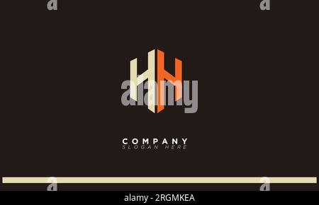 HH Alphabet letters Initials Monogram logo Stock Vector