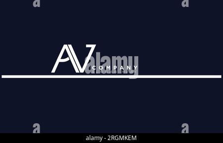 AV Alphabet letters Initials Monogram logo Stock Vector