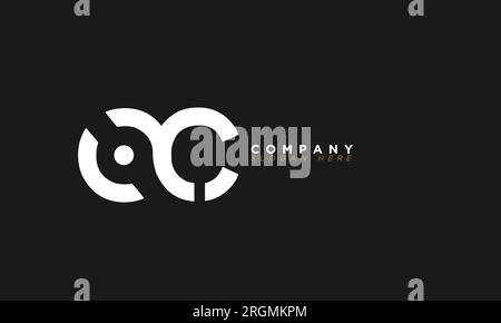 OC Alphabet letters Initials Monogram logo Stock Vector