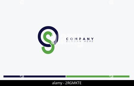 OS Alphabet letters Initials Monogram logo Stock Vector