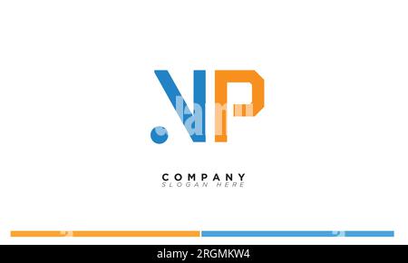 NP Alphabet letters Initials Monogram logo Stock Vector