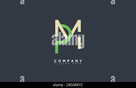 PM Alphabet letters Initials Monogram logo Stock Vector