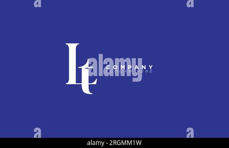 LT Alphabet letters Initials Monogram logo Stock Vector